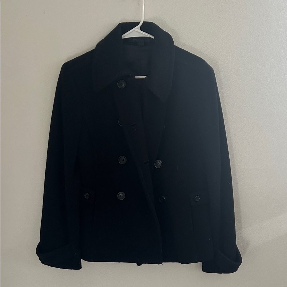 Express Women's Black Peacoat